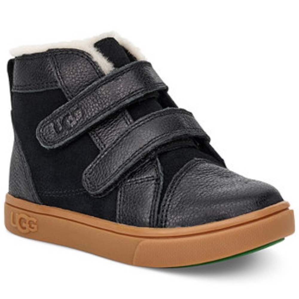 UGG Black Rennon II Leather Boots / Hightop Sneaker Sz
10 Toddler - Picture 7 of 10